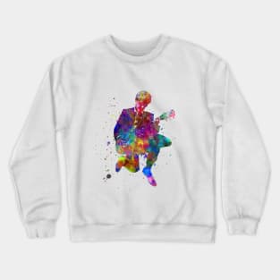 Men playing electric guitar Crewneck Sweatshirt